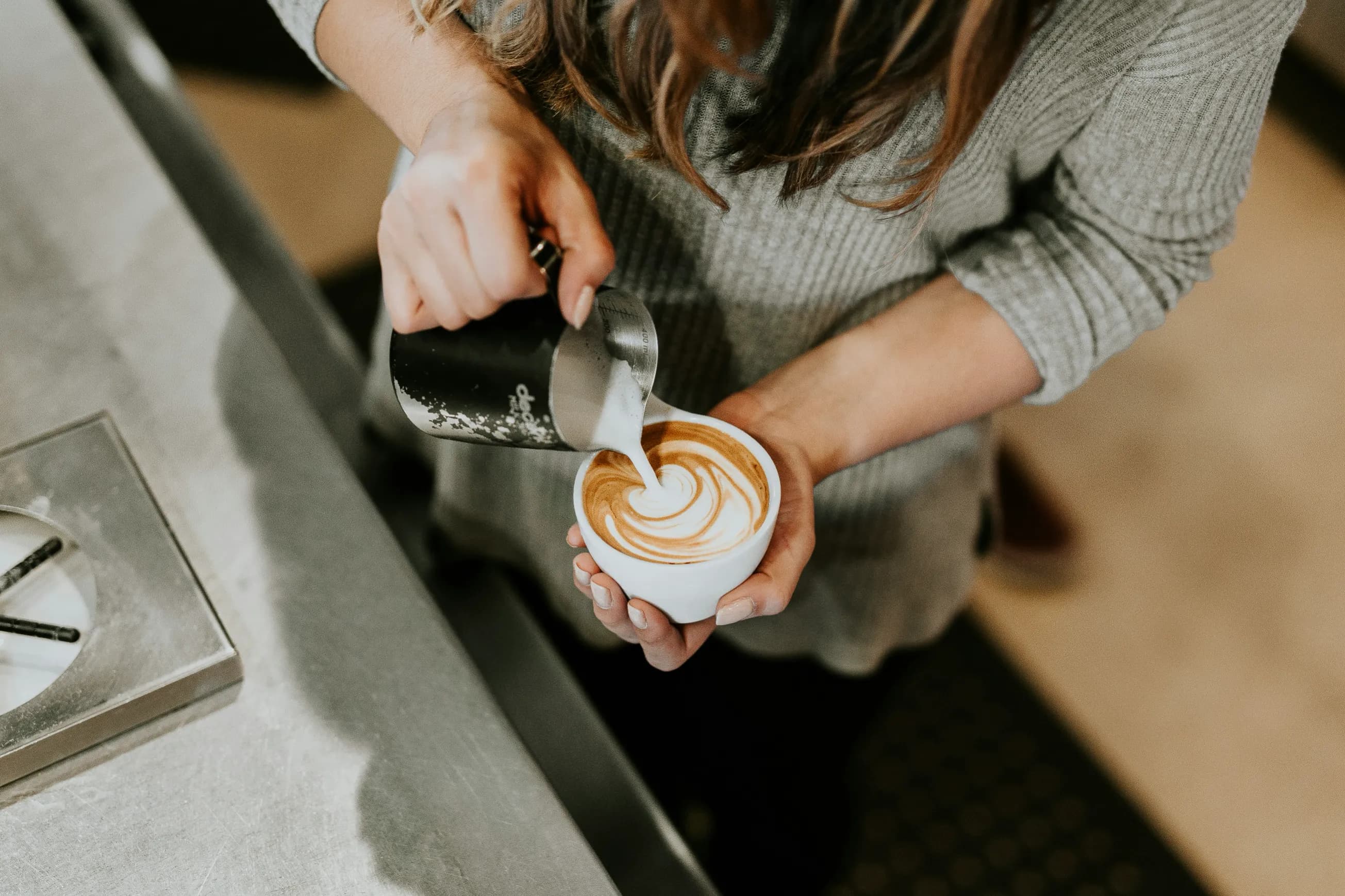 Cappuccino Pouring